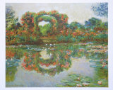 Blooming Round Arches at Giverny, 1913 Art by Claude Monet Blooming Round Arches at Giverny, 1913 Art by Claude Monet