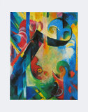 Broken Shapes, 1914 Affiches par Franz Marc