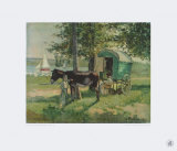 Zigeunerwagen Pósters por Camille Pissarro