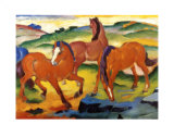 Die Grossen Roten Pferde, 1911 Pósters por Franz Marc Die Grossen Roten Pferde, 1911 Pósters por Franz Marc