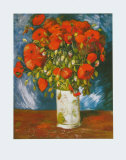 Mohnblumen, 1886 Láminas por Vincent van Gogh