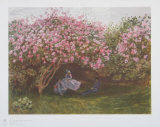 Resting Under the Lilac Sammlerdrucke von Claude Monet