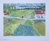 Landschaft Bei Auvers Nach Dem Regen Láminas por Vincent van Gogh Landschaft Bei Auvers Nach Dem Regen Láminas por Vincent van Gogh