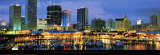Miami Skyline and Marina at Dusk Posters par Nigel Atherton