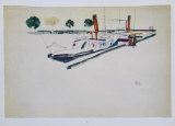 Paddle-Steamer at the Quay, 1912 Posters par Egon Schiele