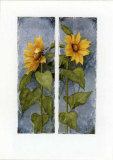 Zwei Sonnenblumen Posters by Franz Heigl Zwei Sonnenblumen Posters by Franz Heigl