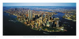 Vue aérienne de Manhattan Affiches par Steven Hans Lindner
