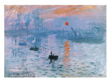 Impresión: sol naciente Pósters por Claude Monet