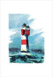 Leuchtturm Roter Sand I Prints by Hans Nordmann