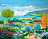 Allee du Jardin a Cannes Limited Edition by Jean-claude Picot