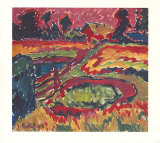 Landschaft im Herbst Collectable Print by Karl Schmidt-Rottluff