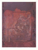 Relief in Ziegelfarbe Reproductions pour les collectionneurs par Antoni Tapies