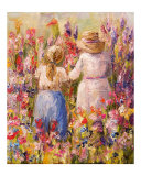 Grandmother's Garden Giclee Print by Sarah Davis