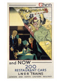 Then and Now, LNER poster, 1923-1947 Giclee Print