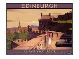 Edinburgh by the East Coast Route Giclee Print by A Van Anrooy