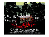 Camping Coaches Giclee Print by Tom Purvis Camping Coaches Giclee Print by Tom Purvis