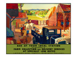 Farm Collection and Delivery Services Giclee Print by Andrew Johnson