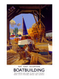 Boatbuilding Giclee Print by Frank Mason