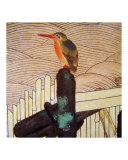 Bird on Piling Edo Japan Lámina giclée por Edo School Painters Bird on Piling Edo Japan Lámina giclée por Edo School Painters