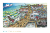 A Day at the Beach Plakat av BOGY (Aaron Bogushefsky)