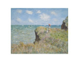 Cliff Walk at Pourville, 1882 Affiches par Claude Monet