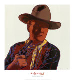 Cowboys and Indians: John Wayne 201/250, 1986 Posters af Andy Warhol