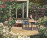 Posy Patio Print by David Weiss Posy Patio Print by David Weiss