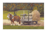 Amish Harvest Lámina por Kathleen Green