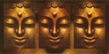 Buddha in Three Lights Poster Buddha in Three Lights Poster