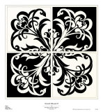 Damask Silhoute II Prints by Judy Shelby
