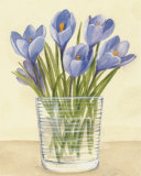 Blue Tulips in Vase Prints by Cuca Garcia