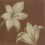 Tan Flowers Poster par Cristina Valades