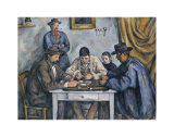 The Card Players, 1890-1892 Prints by Paul Cézanne
