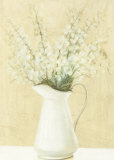 White Flowers in White Pitcher Posters par David Col