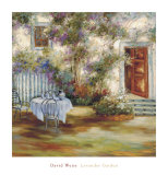 Lavender Garden Print by David Weiss Lavender Garden Print by David Weiss
