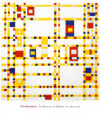 Broadway Boogie Woogie Plakater af Piet Mondrian Broadway Boogie Woogie Plakater af Piet Mondrian