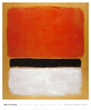 Untitled (Red, Black, White on Yellow), 1955 Kunstdrucke von Mark Rothko