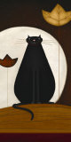 Cat and the Moon II Posters by Jo Parry