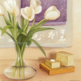 White Tulips and Soaps Prints by Catherine Becquer