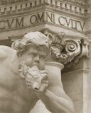 Statue of Man Blowing Shell Affiches par Nelson Figueredo