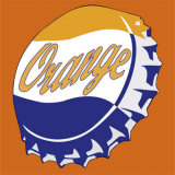 Orange Bottle Cap Art by Santiago Poveda