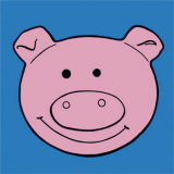 Pig Poster by Clara Almeida