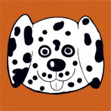 Black and White Dog Affiches par Clara Almeida