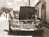 Two Men Working on Car Láminas por Nelson Figueredo