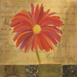 Orange Flower Poster par Cristina Valades