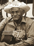 Man with Moustache and Guitar Affiches par Nelson Figueredo