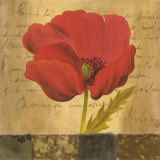 Fleur rouge Affiches par Cristina Valades