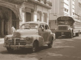 Car and School Bus Pósters por Nelson Figueredo