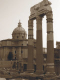 Ancient Building with Cathedral Affiches par Nelson Figueredo