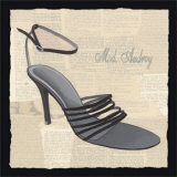 Grey Shoe Prints by Cuca Garcia